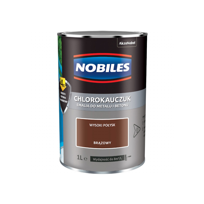 Emalia chlorokauczukowa brązowa 0.9L