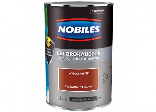 Emalia chlorokauczukowa czerwona tlenkowa 0.9L