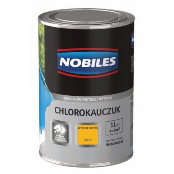 Emalia chlorokauczukowa żółta 0.9L