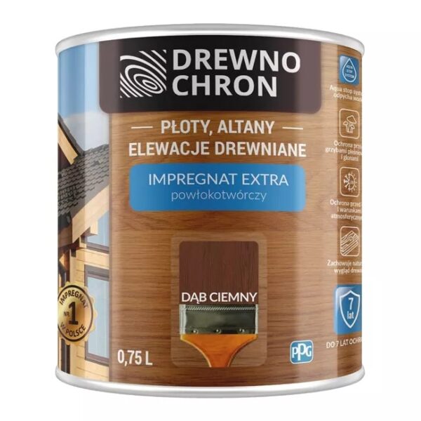 Drewnochron impregnat powłokotwórczy DĄB ciemny 2.5L