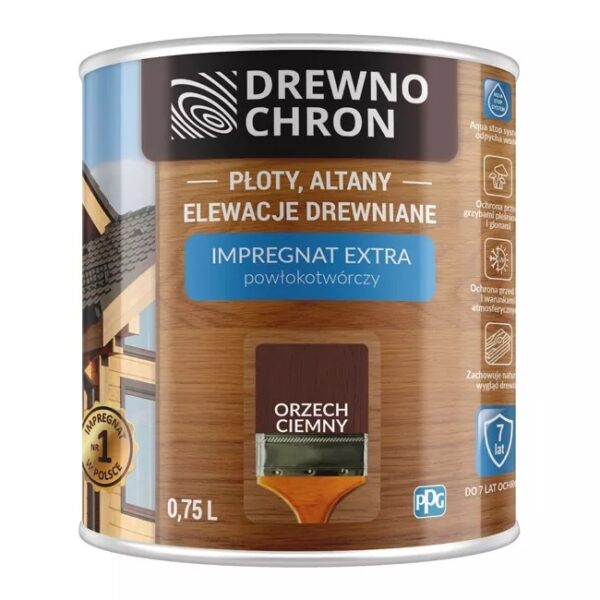 Drewnochron impregnat powłokotwórczy orzech ciemny 2.5L
