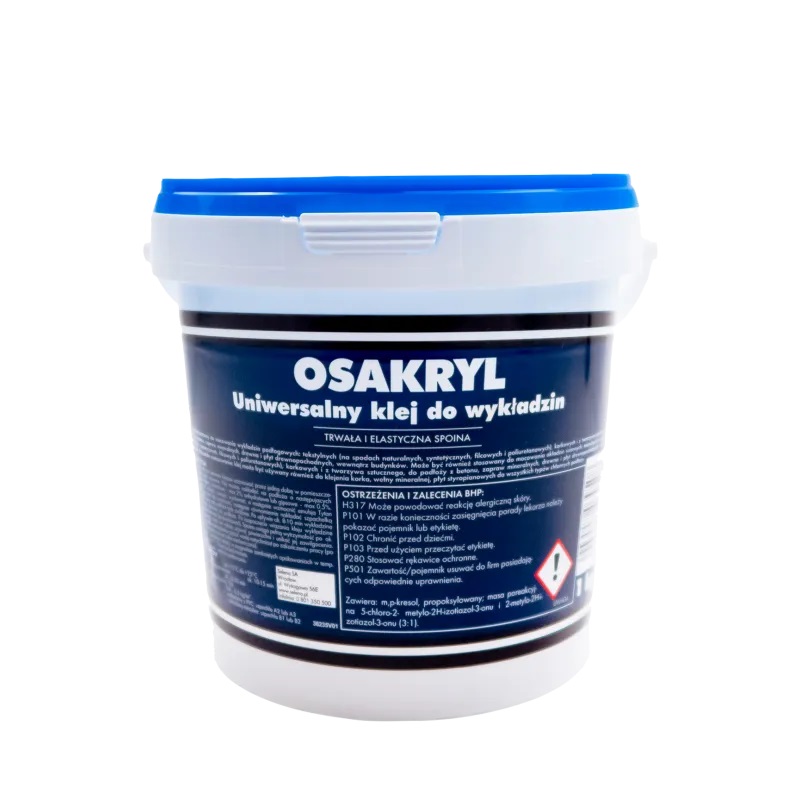 Klej osakryl uniwersalny do wykładzin 1 kg PL