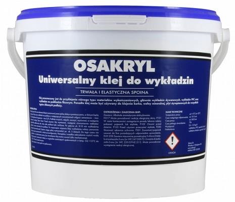 Klej osakryl uniwersalny do wykładzin 4 kg PL