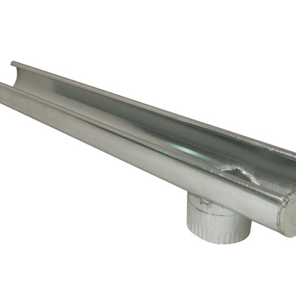 Rynna boczna z wylotem ocynkowana 120mm