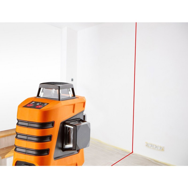 Laser płaszczyznowy 15M 3D 360 czerwony