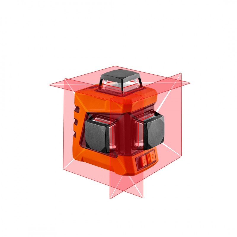 Laser płaszczyznowy 15M 3D 360 czerwony
