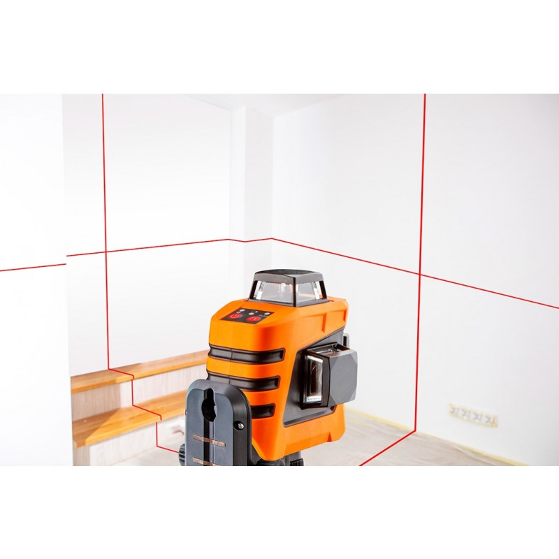 Laser płaszczyznowy 15M 3D 360 czerwony
