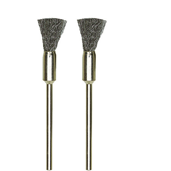 Szczotki druciane 8 mm pędzlowe inox 2 szt.