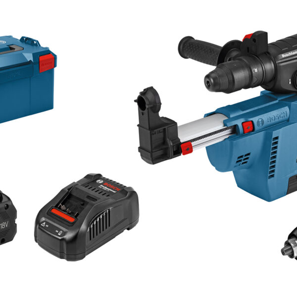 Młot udarowy obrotowy SDS+ GBH 18V-26 F 2*5.5A + GDE 18V-16