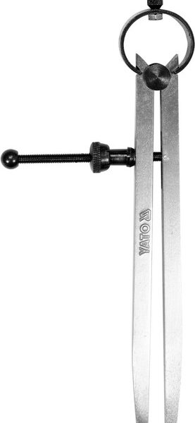 Cyrkiel ze sprężyną i śrubą 150mm