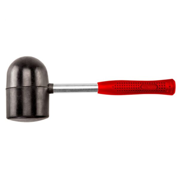 Młotek gumowy 1.25kg średnica 90mm trzonek metalowy