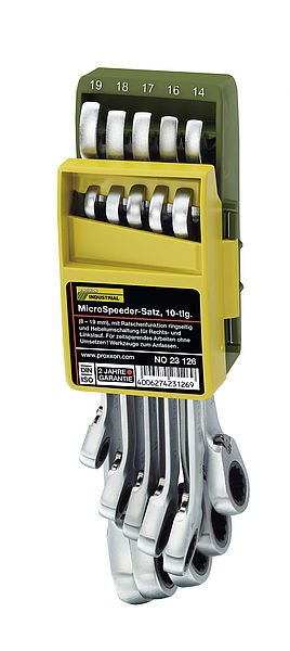 Zestaw kluczy microspeeder w składanym uchwycie 8-19 MM,10CZ