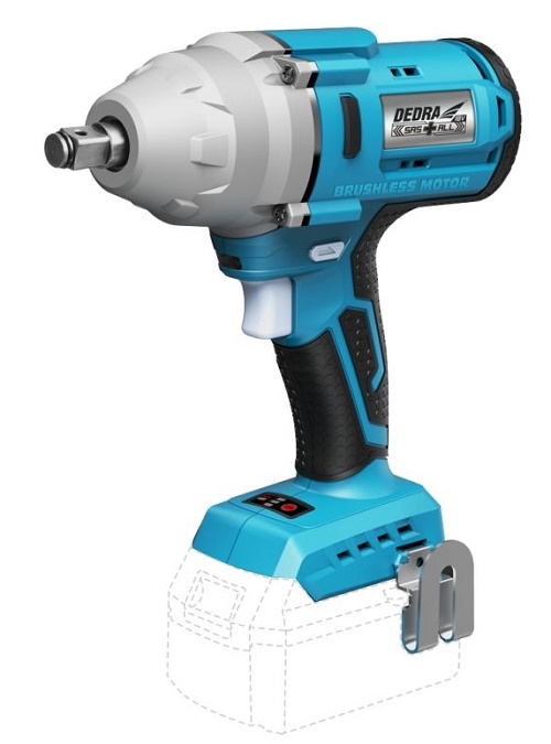 Klucz udarowy akumulatorowy 1/2'' 18V 650NM 0*AH SAS+