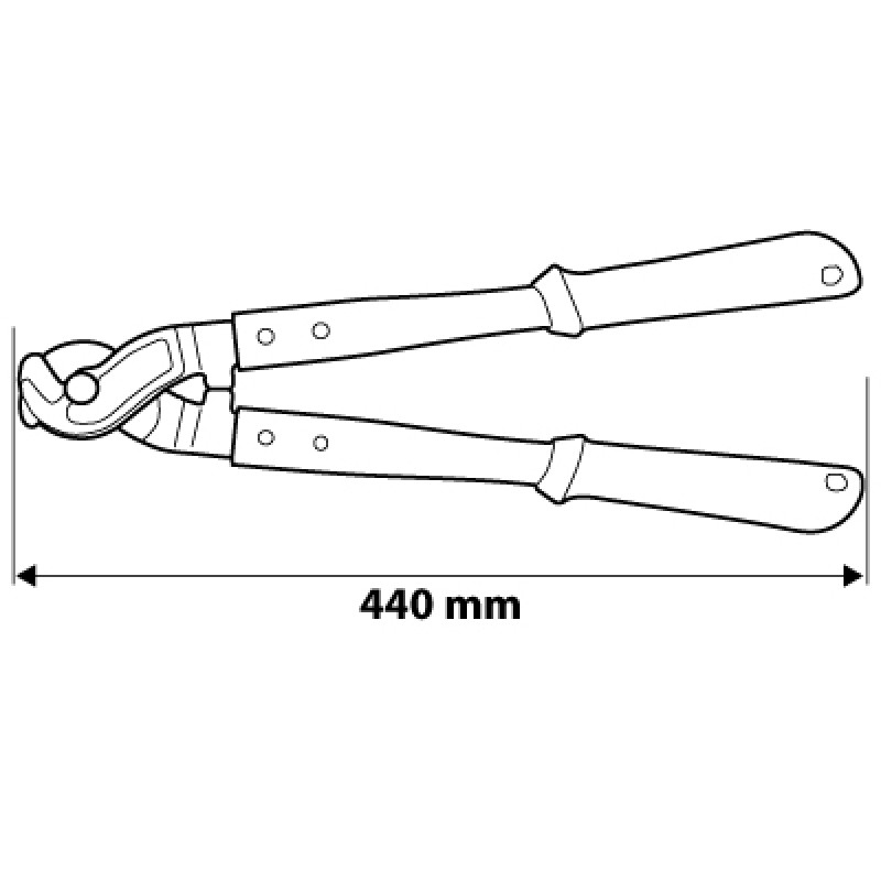Obcinak do kabli miedzianych i aluminiowych 44mm