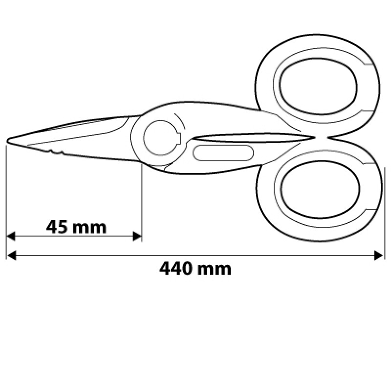 Nożyce do kabli i izolacji 140mm