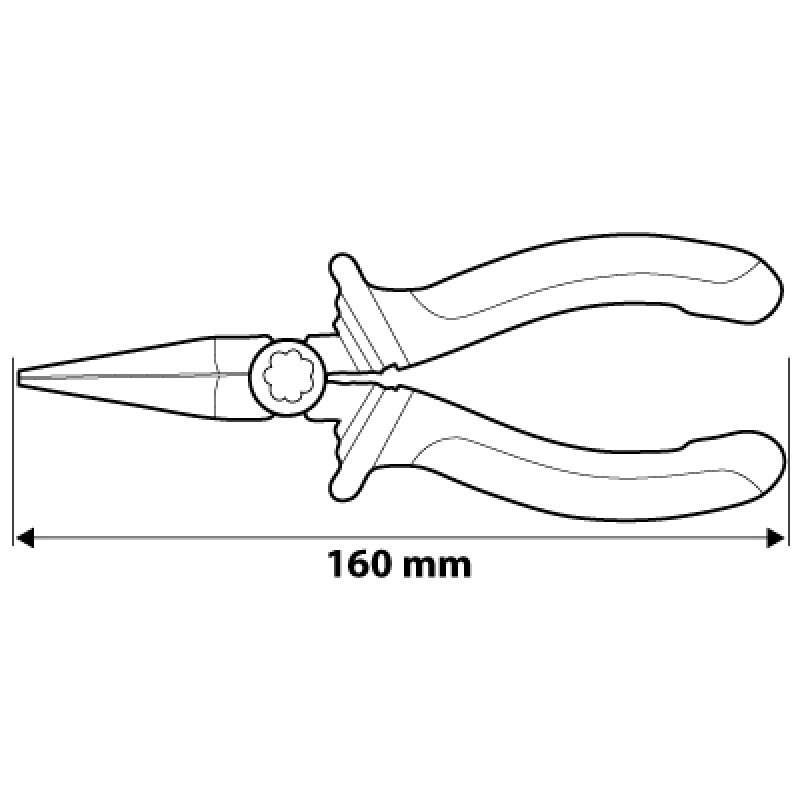 Szczypce okrągłe 160mm