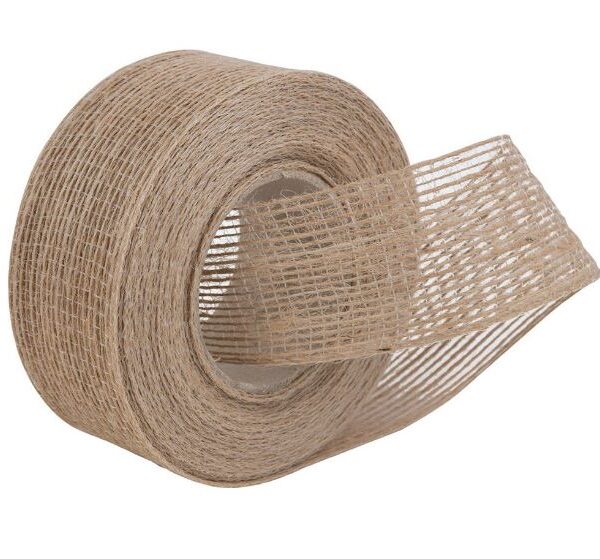 Wstążka  jutowa 7cm 5mb
