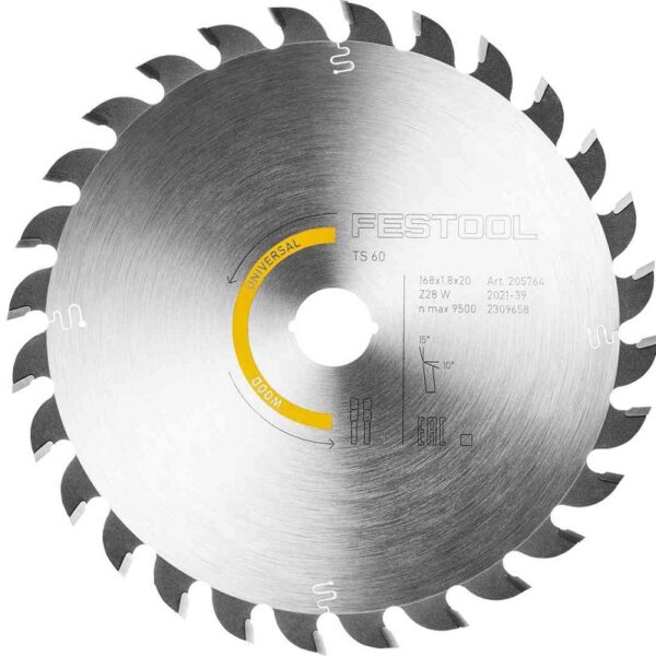 Tarcza pilarska wood uniwersal HW 168*20 W28
