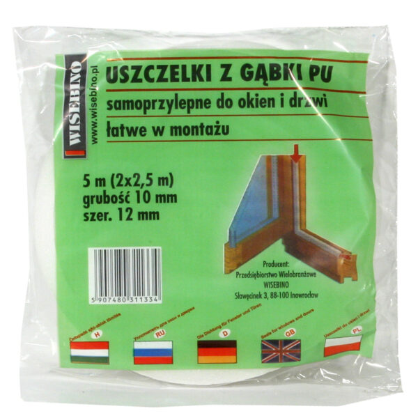Uszczelka gąbka 10*8mm 6M