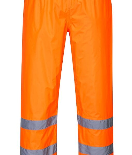 Spodnie ostrzegawcze przeciwd. pomarańczowe hi-vis rain XXL