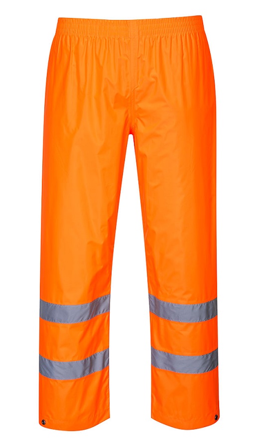 Spodnie ostrzegawcze przeciwd. pomarańczowe hi-vis rain XXL