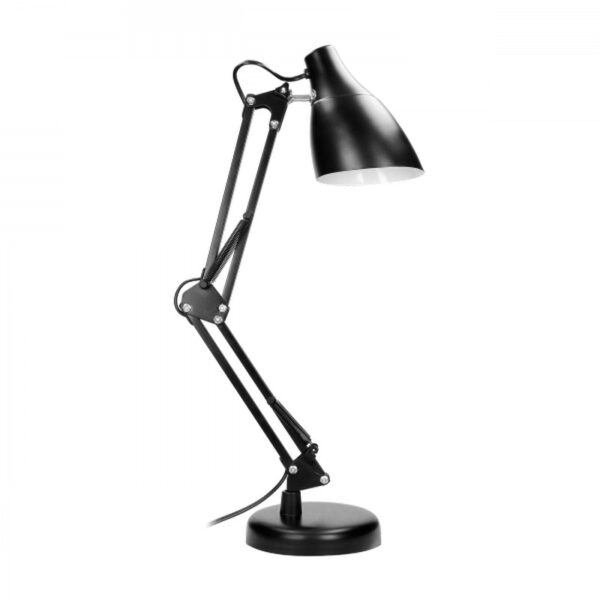 Lampa biurkowa dian 60W E27 stal, czarna