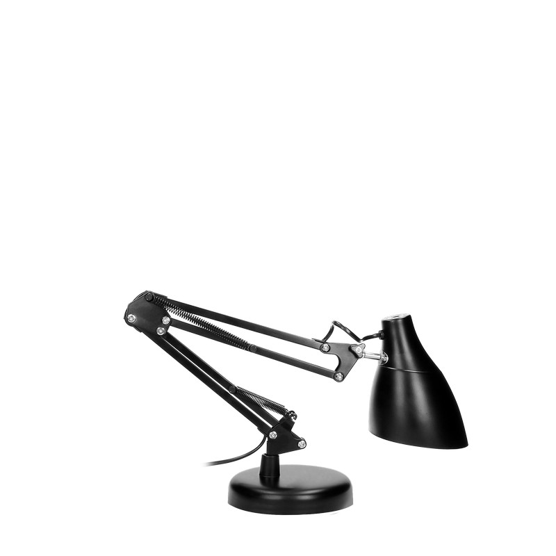 Lampa biurkowa dian 60W E27 stal, czarna