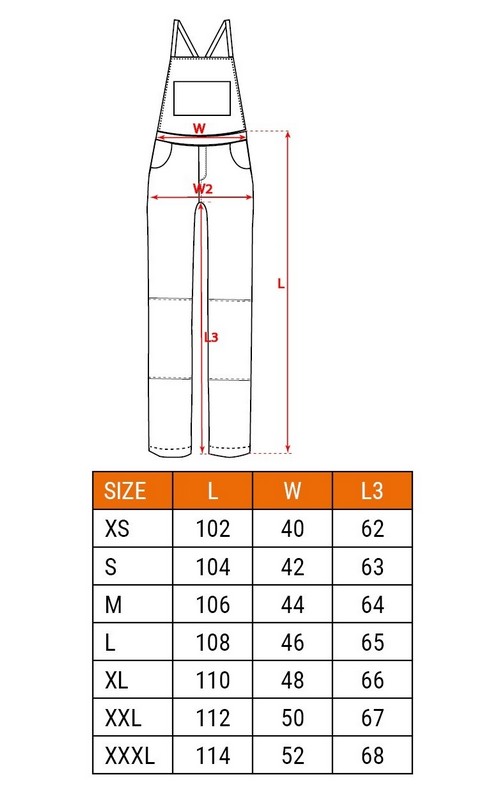 Ogrodniczki robocze navy rozmiar L