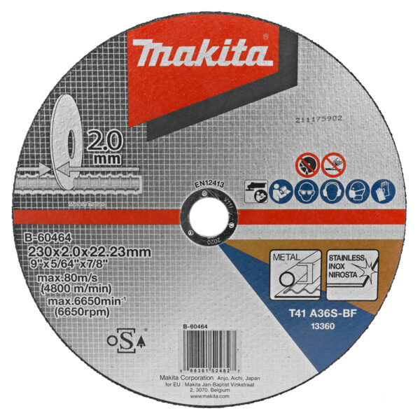 Tarcza płaska do metalu 230*2.0*22mm