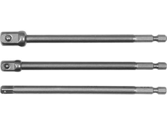 Adapter HEX do nasadek 1/4,3/8,1/2 , 3szt.
