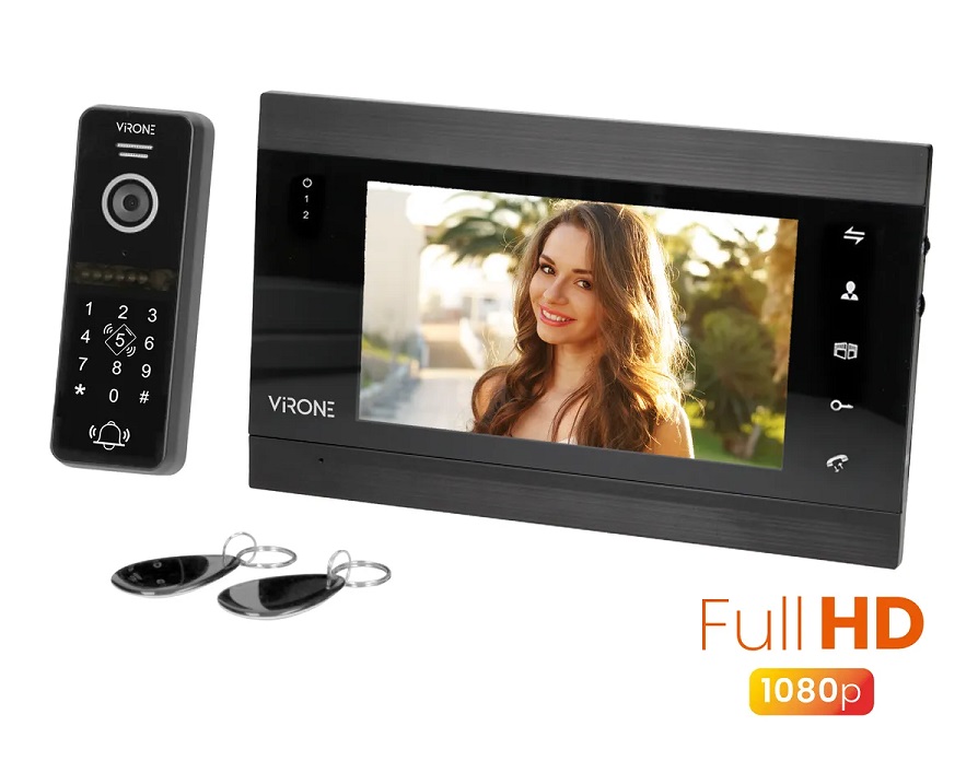 Wideodomofon IP 7'' vifis VDP-61 full HD czarny