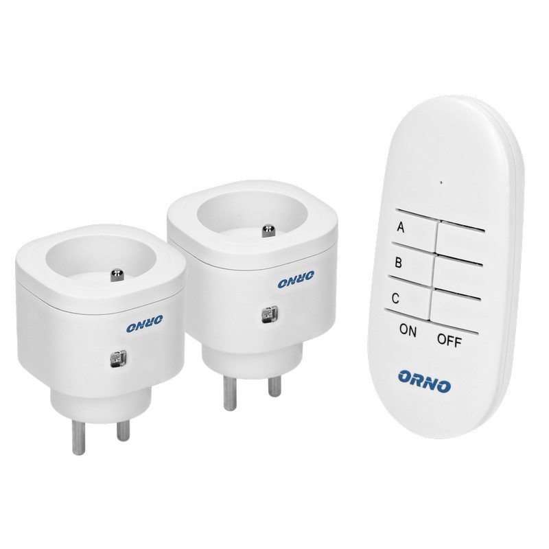 Gniazdo elektryczne zdalnie sterowane 2+1 mini