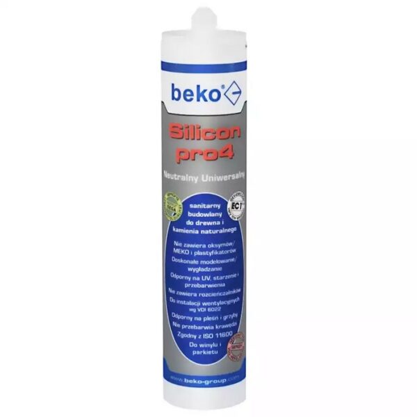 Silicon universalny 310ml srebrny aluminium PRO4.