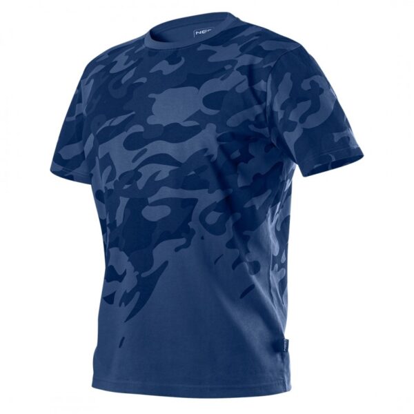 T-shirt roboczy camo navy, rozmiar XL