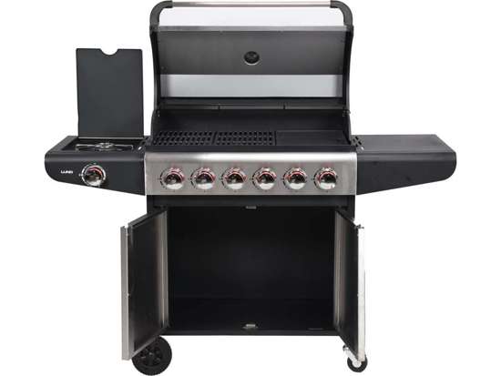 Grill gazowy 6+1 stal nierdzewna 18,2KW