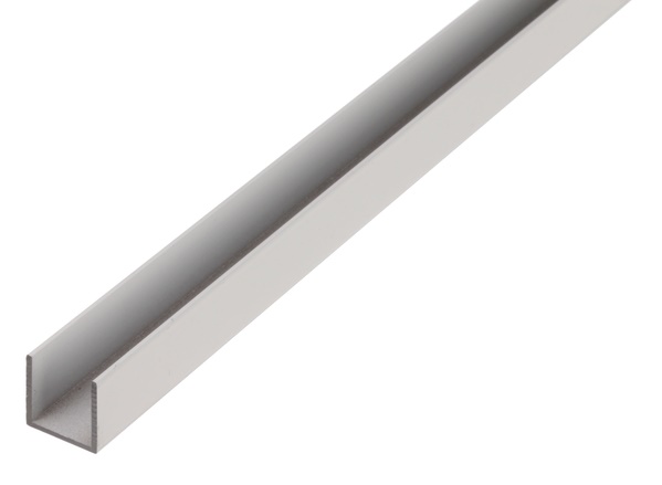 Profil U aluminiowy anodowy 2600X8X8X1,0X6