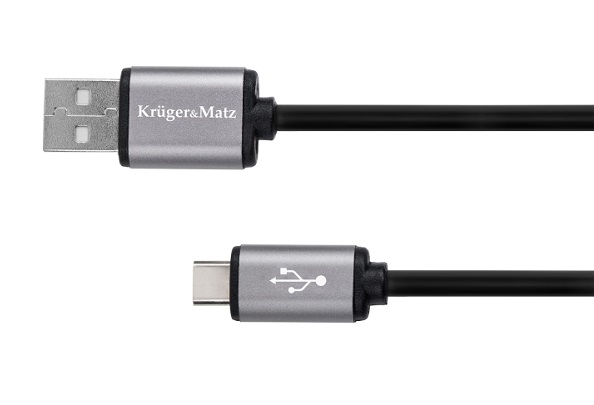 Kabel USB 2.0V-WTYK typu C 1M