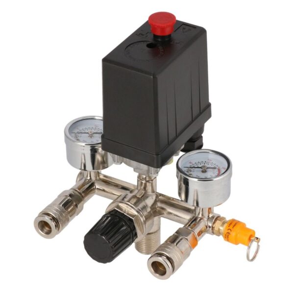 Reduktor+włącznik CIŚNIENIOWY+2 złącza 230V 10 BAR