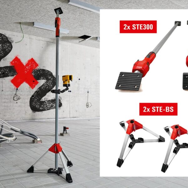 Zestaw 2 podpórki sufitowe STE+2 stojaki SET
