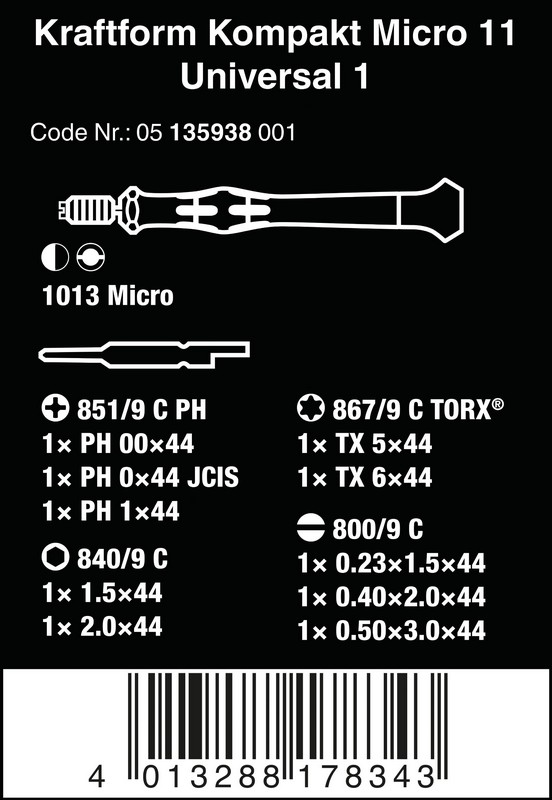 Zestaw kraftform kompakt micro 11 universal 1
