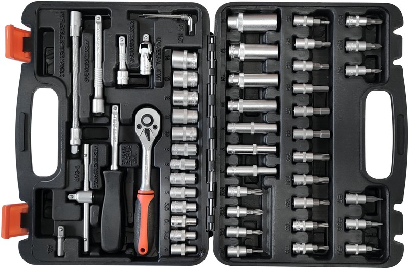 Zestaw narzedziowy 1/4'' 52 sztuki