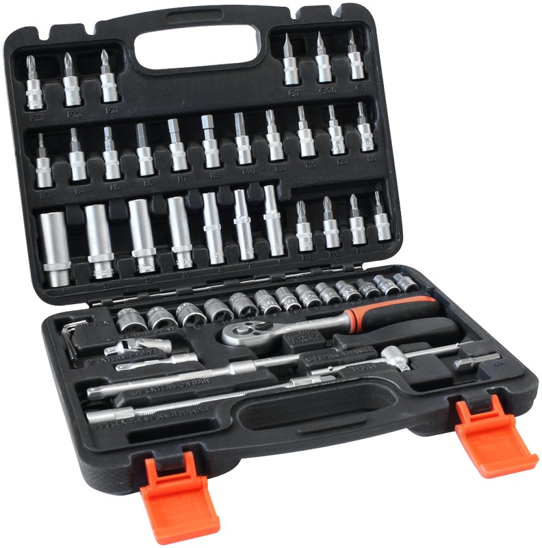 Zestaw narzedziowy 1/4'' 52 sztuki