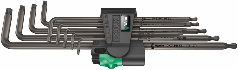 Zestaw kluczy trzpieniowych torx, długich, 9CZĘŚĆ