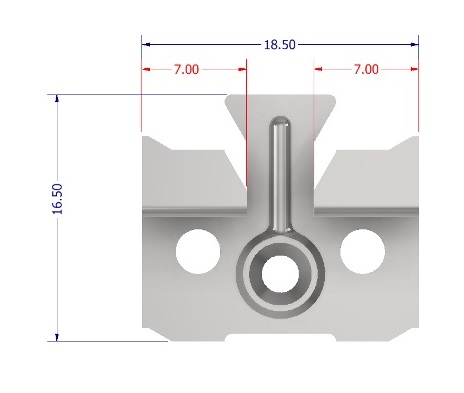 Klamerki boazeryjne 5.0mm/80