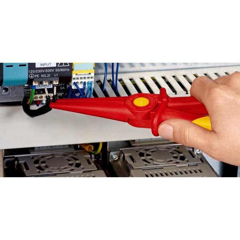 Szczypce wydłużone tworzywa sztucznego izolowane 220mm