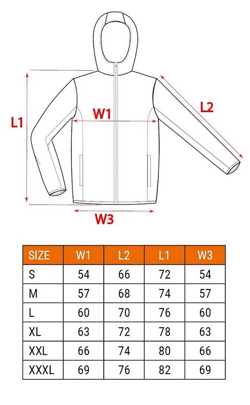 Kurtka 3W1, membrana 10000 premium, rozmiar xxxl