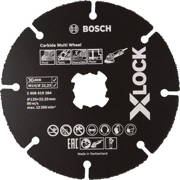 Tarcza tnąca x-lock carbide multi wheel 125*1*22.23 10 szt.