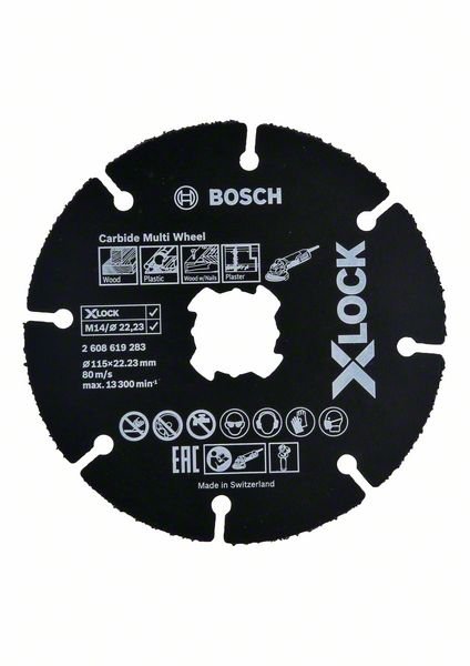 Tarcza tnąca x-lock carbide multi wheel 115*1*22.23