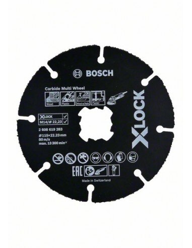 Tarcza tnąca x-lock carbide multi wheel 115*1*22.23 10 szt.