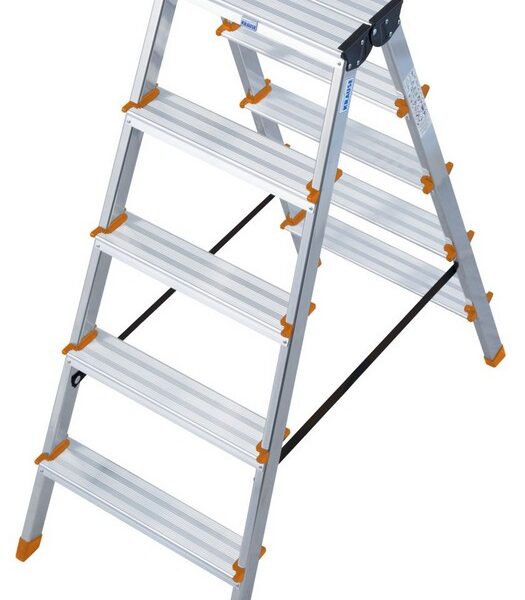 Drabina aluminiowa dwustronna dopplo 2*5 szczebli